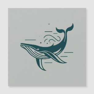 Illustration de natation de baleine bleue