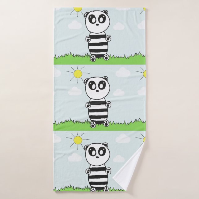 Illustration de Panda Mignon (Serviette de bain)