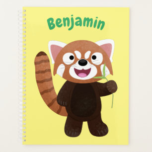 Illustration de panda rouge mignon