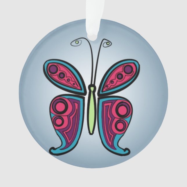 Illustration de papillon coloré (devant)