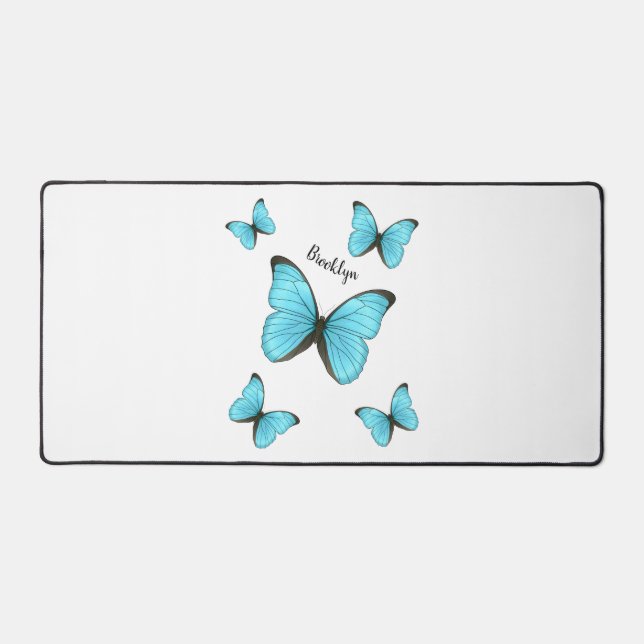 Illustration de papillons Morpho (Recto)