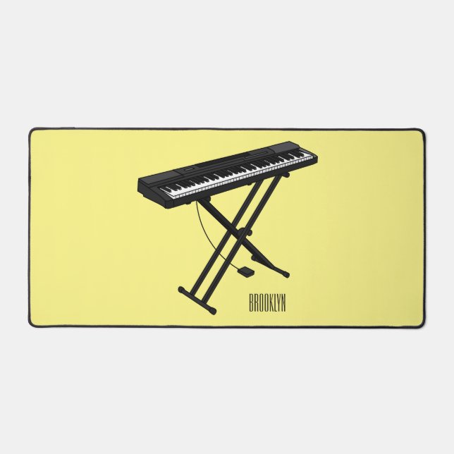 Illustration de piano clavier (Recto)