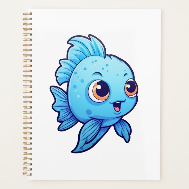 Illustration de poisson de dessin animé (Devant)