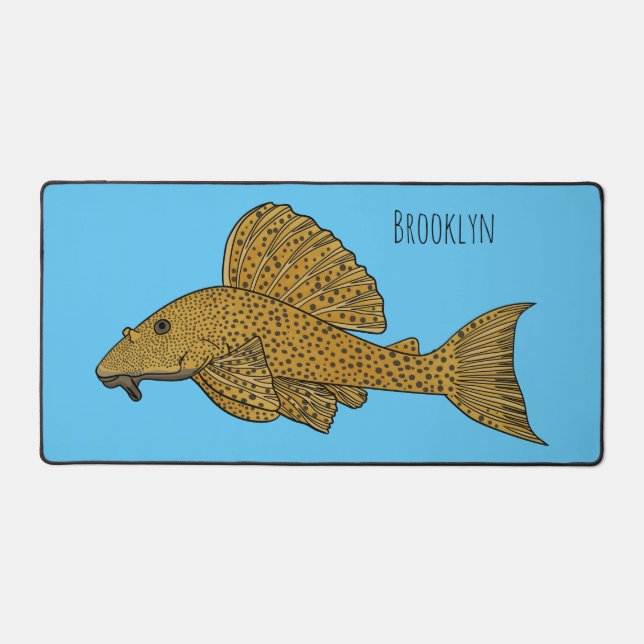 Illustration de poisson Pleco (Recto)