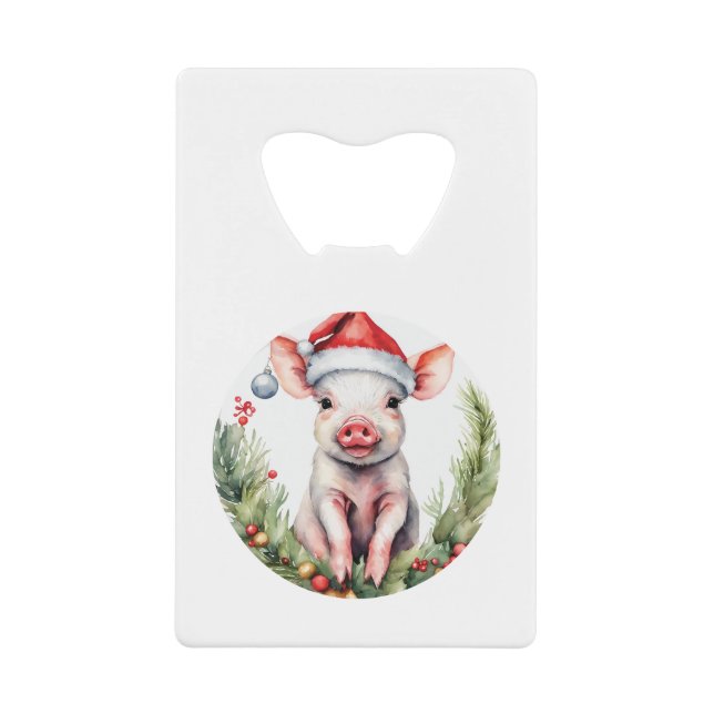 Illustration de porcelet de Noël adorable avec  (Devant)
