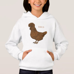 Illustration de poulet à la polis chamois