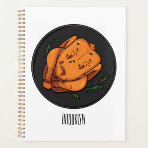 Illustration de poulet rôti