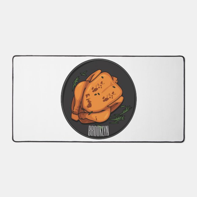 Illustration de poulet rôti (Recto)