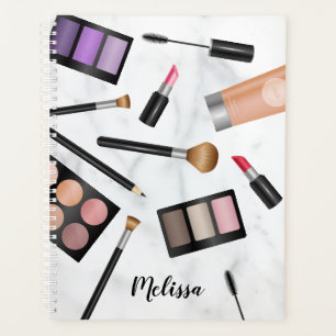 Illustration de produits de maquillage en vue de d