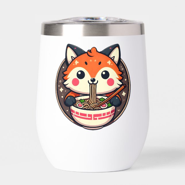 Illustration de Ramen Fox pour Merch Design (Avant)
