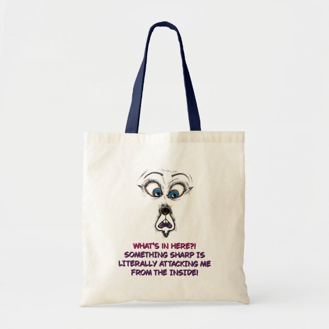 Illustration de sac fourre-tout drôle (Devant)