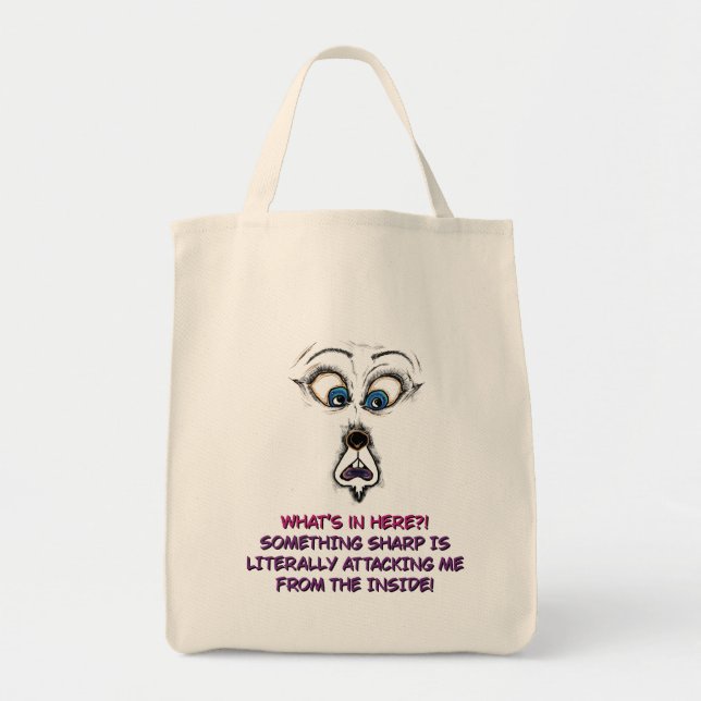 Illustration de sac fourre-tout drôle  (Devant)
