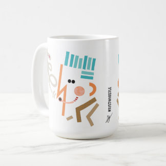 Illustration de sifflet Mug d'art moderne Abstrait