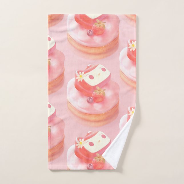 Illustration de tarte aux fraises (Serviette à main)