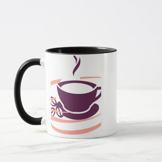 Illustration de tasse à café moderne (Gauche)