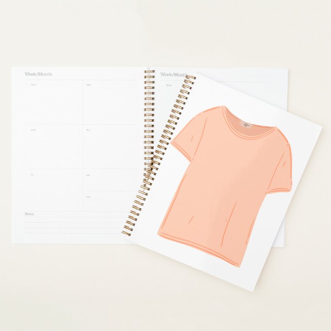 Illustration de tee-shirt minimaliste pêche  (Créateur téléchargé)