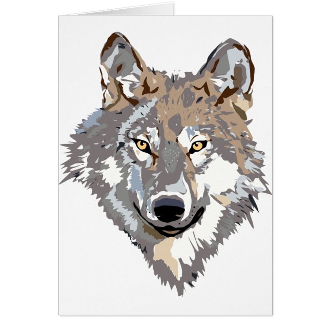 Illustration de tête de loup devant (Devant)