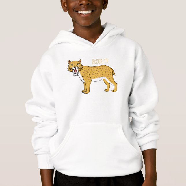 Illustration de tigre à dents de sabre (Devant)