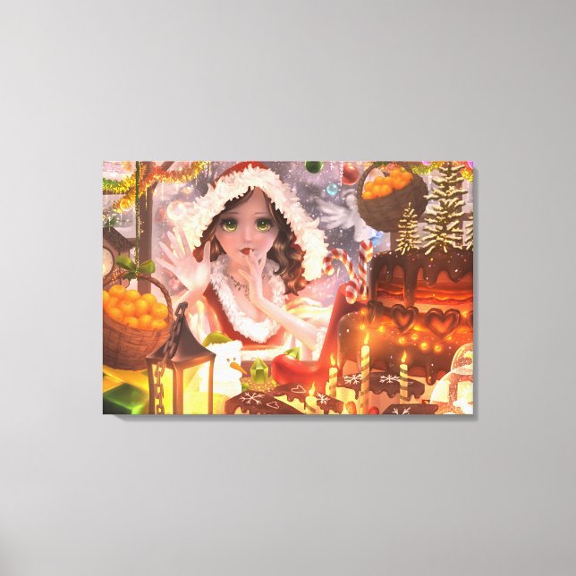 Illustration de toile d'hiver Décoration de mur de (Recto)