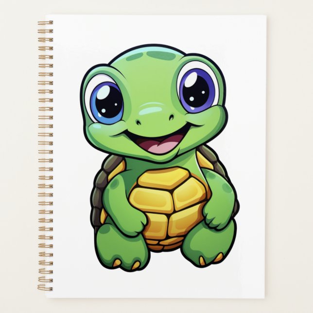 Illustration de tortue caricaturale (Devant)