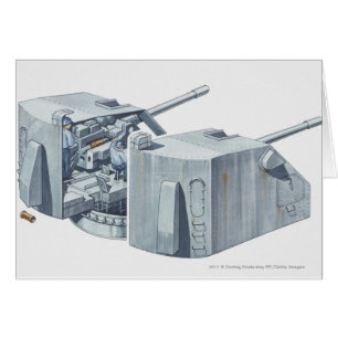 Illustration de tourelle d'arme à feu sur un