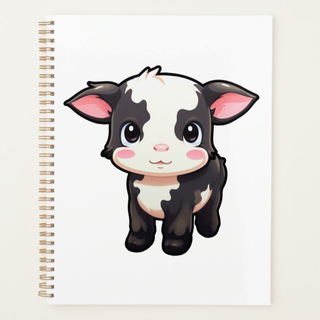 Illustration de vache caricaturale (Devant)