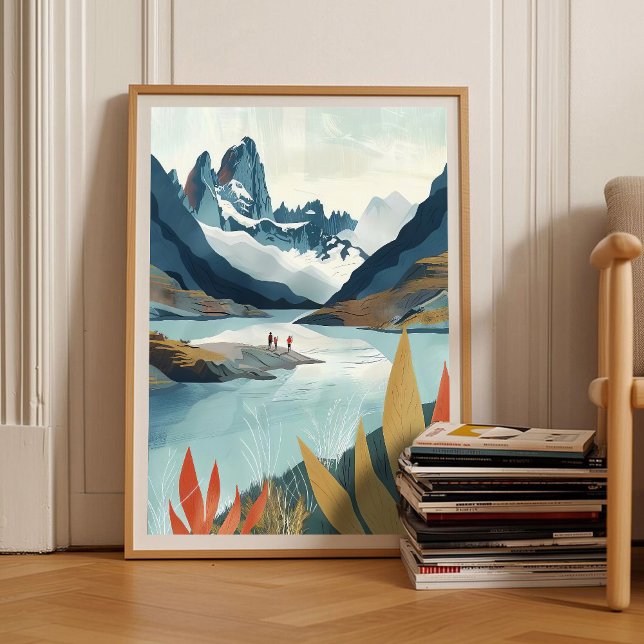 Illustration de voyage au Chili, impression de Pat (Créateur téléchargé)