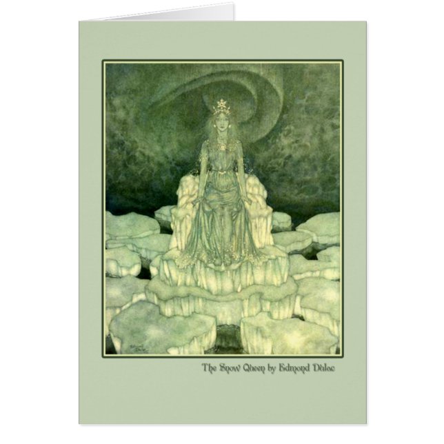Illustration d'Edmund Dulac de la reine de neige (Devant)