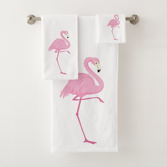 Illustration des aquarelles flamingo roses mures (En situation)
