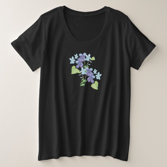 Illustration des fleurs de violet sauvages (Design devant)