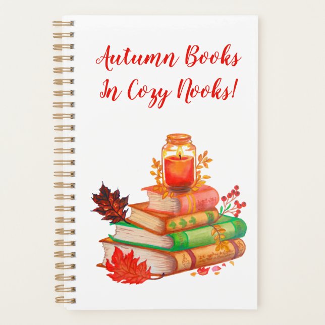 Illustration des livres d'automne en aquarelle (Devant)