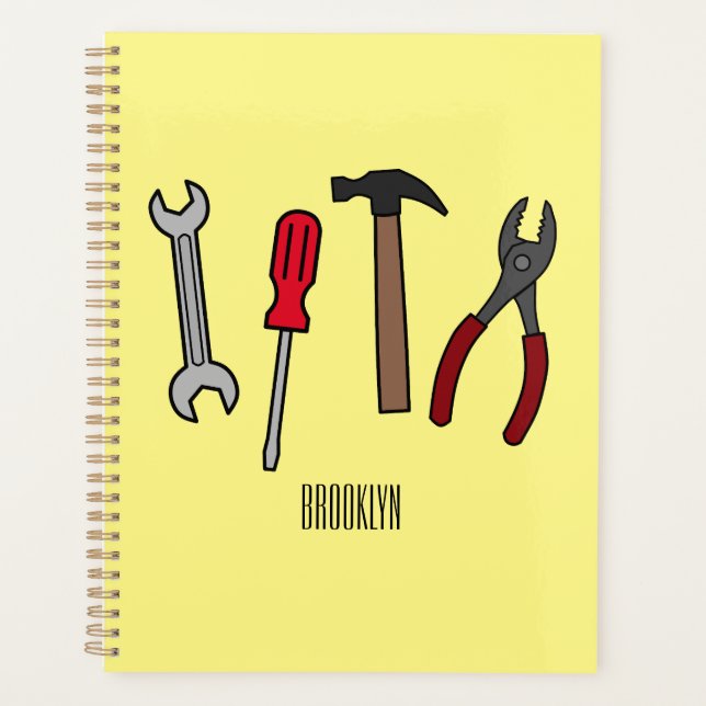 Illustration des outils de menuiserie (Devant)
