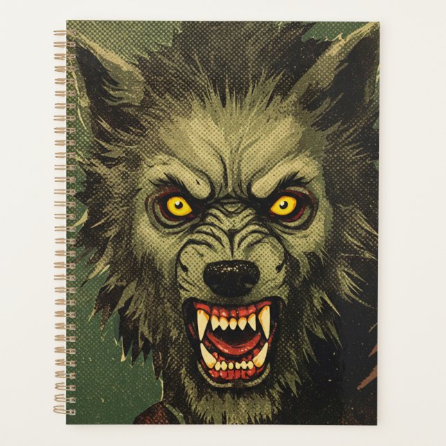 Illustration d'horreur de loup-garou féroce (Devant)