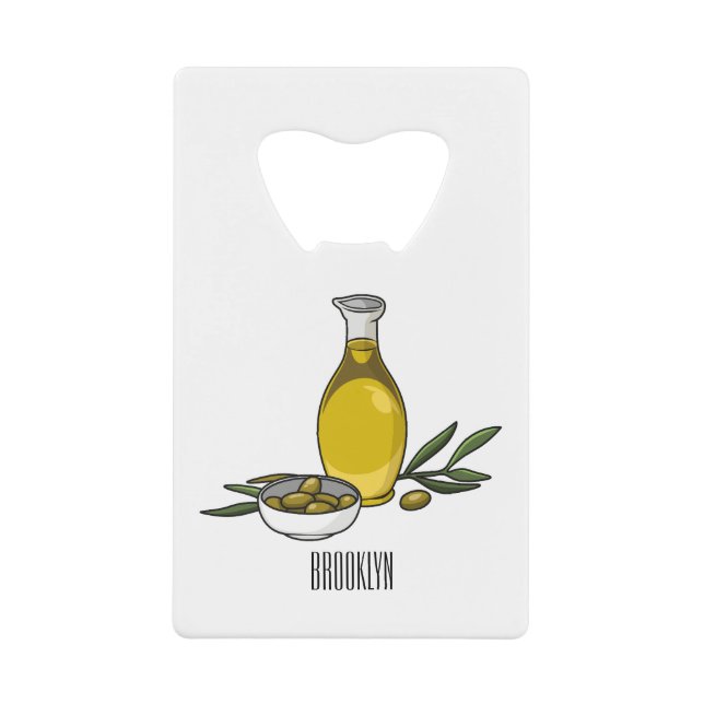 Illustration d'huile d'olive (Devant)