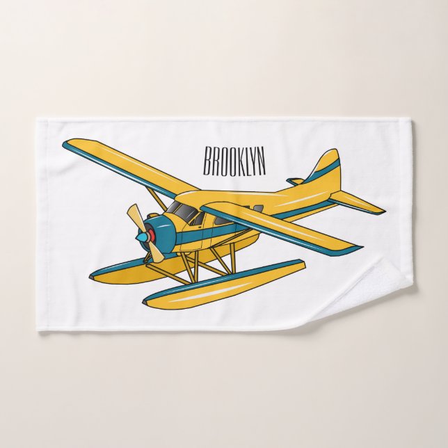 Illustration d'hydravion (Serviette à main)