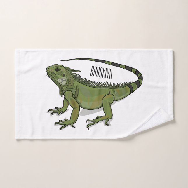Illustration d'Iguana (Serviette à main)