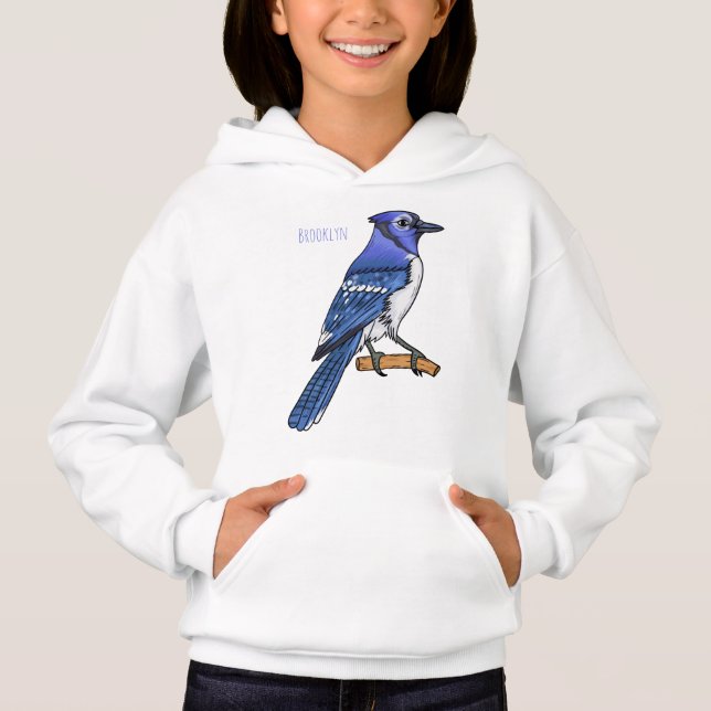 Illustration d'oiseau de jay bleu (Devant)