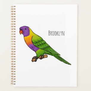 Illustration d'oiseau de lorikeet arc-en-ciel