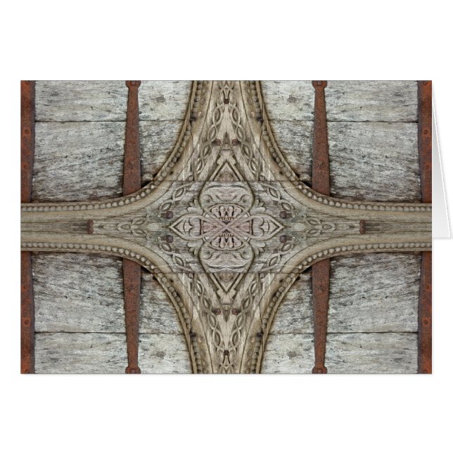 Illustration d'ornement en bois et de fer (Devant horizontal)