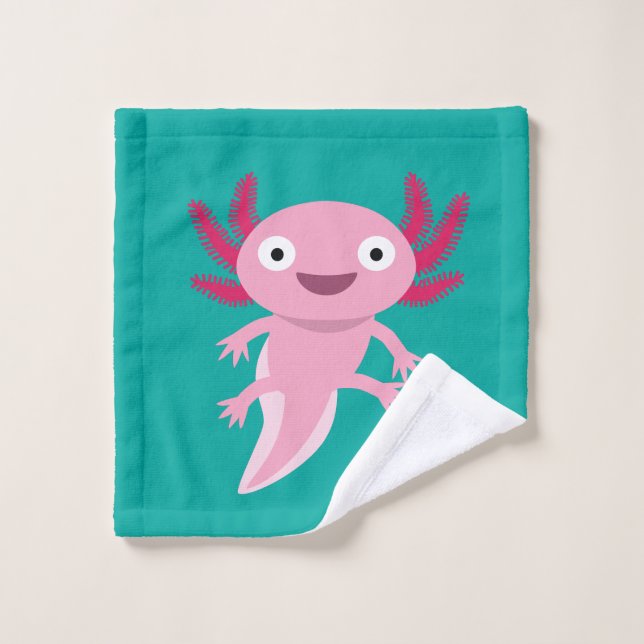 Illustration drôle Axolotl (Gant de toilette)