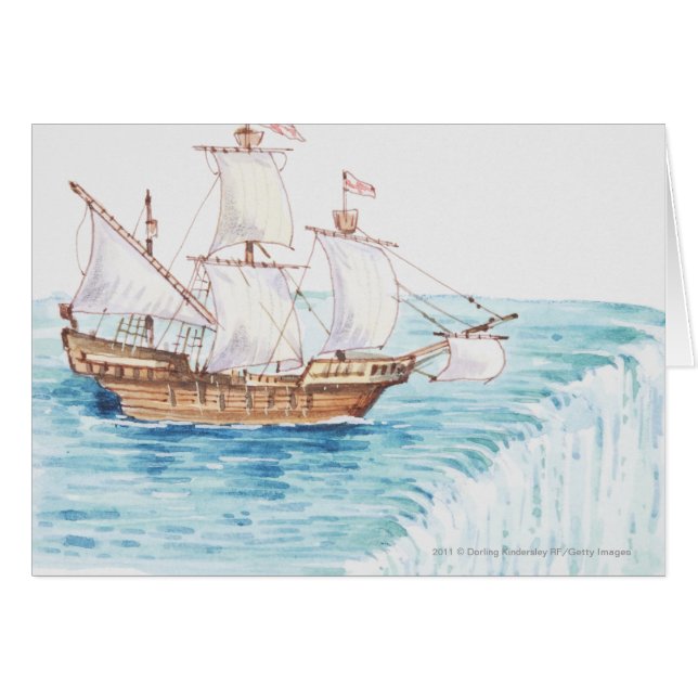 Illustration du bord de approche de bateau de la (Devant horizontal)