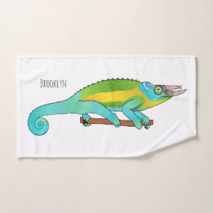 Illustration du caméléon de Jackson