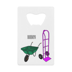 Illustration du chariot à roues et du chariot à ma