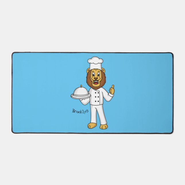 Illustration du chef mignon lion (Recto)