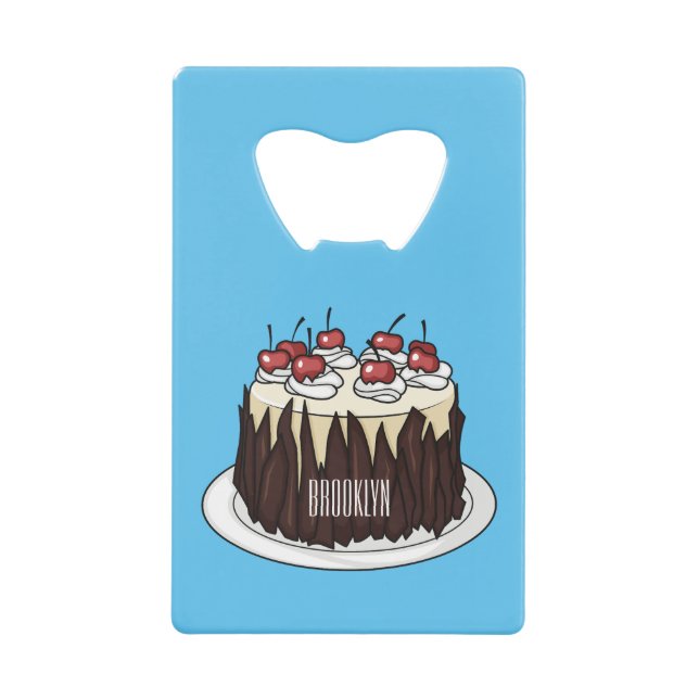 Illustration du gâteau de la Forêt-Noire (Devant)