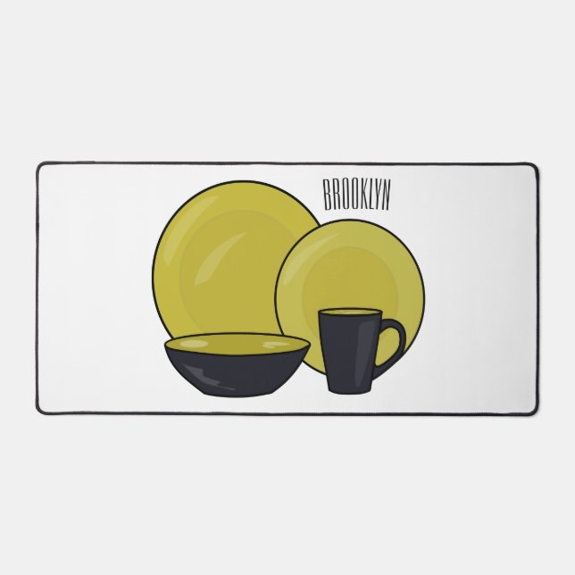 Illustration du jeu de produits de table (Recto)