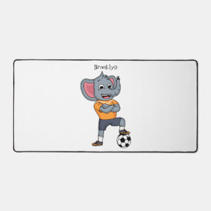Illustration du joueur de football éléphant