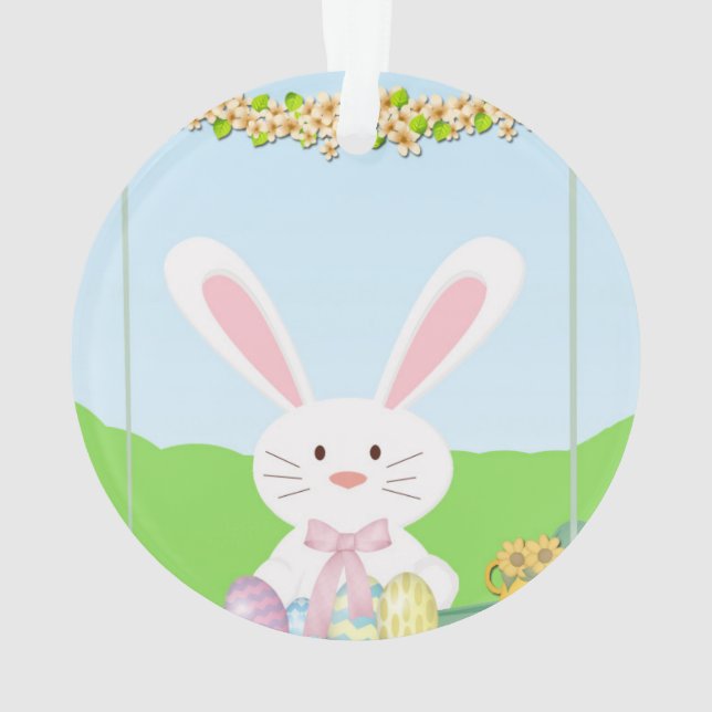 Illustration du lapin de Pâques (dos)