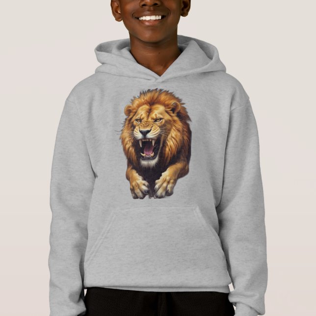 Illustration du lion en colère de Fierce (Devant)