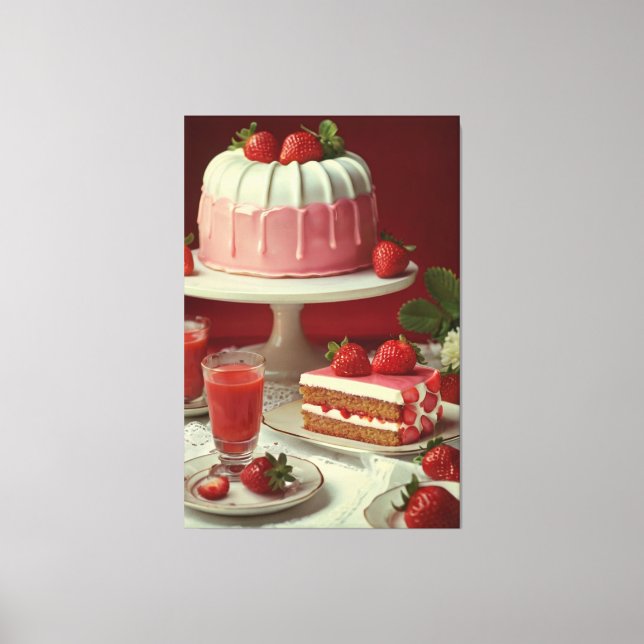 Illustration du livre de cuisine vintage Toile Imp (Recto)